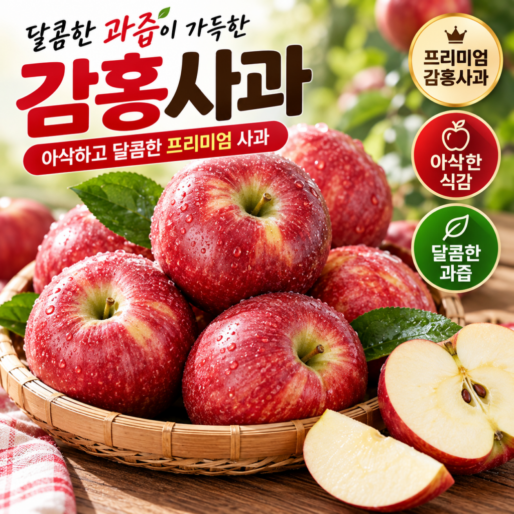 감홍사과 제철은 언제? 2026 감홍사과 맛·당도·크기와 구매 전 체크사항 제품 이미지